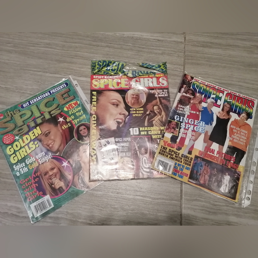 Spice Girls Magazine collection lot / poster mag